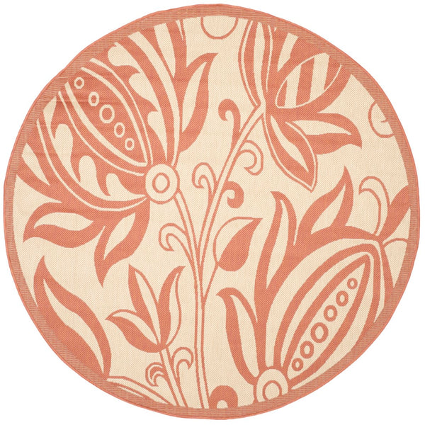 Safavieh Cy2961 Power Loomed 85.4% Polypropylene/10.4% Polyester/4.2% Latex Outdoor Rug CY2961-3201-5R