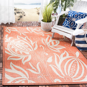 Safavieh Cy2961 Power Loomed 85.4% Polypropylene/10.4% Polyester/4.2% Latex Outdoor Rug CY2961-3202-210