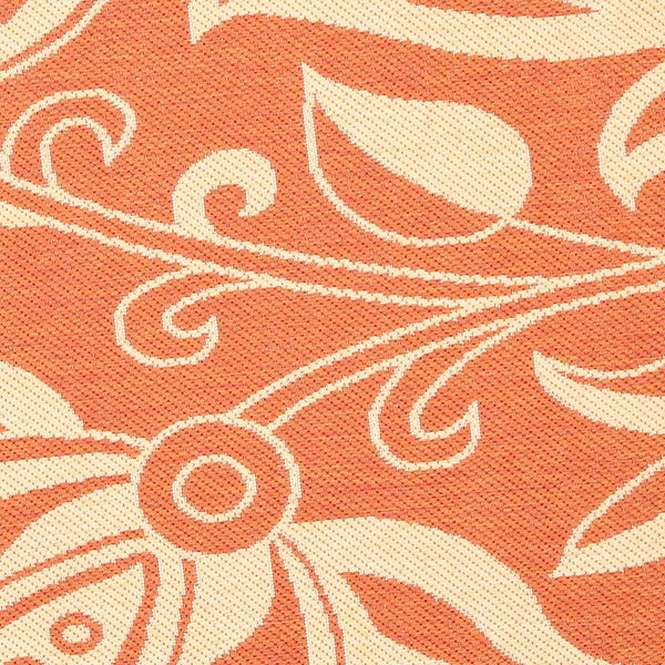 Safavieh Cy2961 Power Loomed 85.4% Polypropylene/10.4% Polyester/4.2% Latex Outdoor Rug CY2961-3202-5R