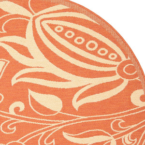 Safavieh Cy2961 Power Loomed 85.4% Polypropylene/10.4% Polyester/4.2% Latex Outdoor Rug CY2961-3202-5R