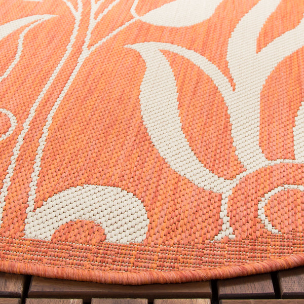 Safavieh Cy2961 Power Loomed 85.4% Polypropylene/10.4% Polyester/4.2% Latex Outdoor Rug CY2961-3202-5R