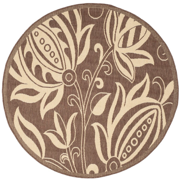 Safavieh Cy2961 Power Loomed 85.4% Polypropylene/10.4% Polyester/4.2% Latex Outdoor Rug CY2961-3409-5R