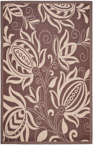 Safavieh Cy2961 Power Loomed 85.4% Polypropylene/10.4% Polyester/4.2% Latex Outdoor Rug CY2961-3409-214