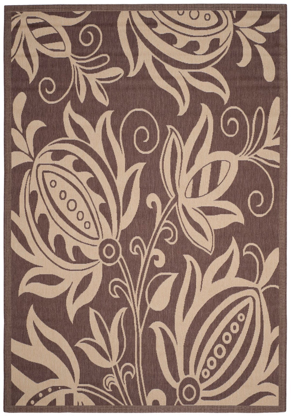 Safavieh Cy2961 Power Loomed 85.4% Polypropylene/10.4% Polyester/4.2% Latex Outdoor Rug CY2961-3409-214