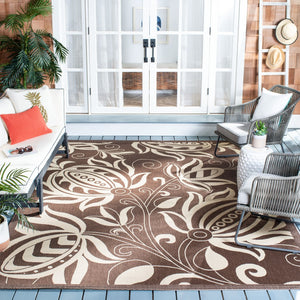 Safavieh Cy2961 Power Loomed 85.4% Polypropylene/10.4% Polyester/4.2% Latex Outdoor Rug CY2961-3409-214