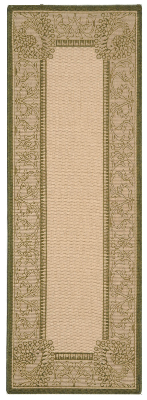 Safavieh Cy2965 Power Loomed 85.4% Polypropylene/10.4% Polyester/4.2% Latex Outdoor Rug CY2965-1E01-3