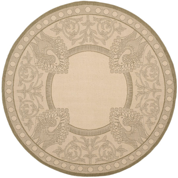 Safavieh Cy2965 Power Loomed 85.4% Polypropylene/10.4% Polyester/4.2% Latex Outdoor Rug CY2965-1E01-3