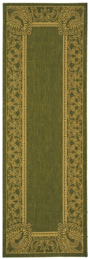 Safavieh Cy2965 Power Loomed 85.4% Polypropylene/10.4% Polyester/4.2% Latex Outdoor Rug CY2965-1E06-3