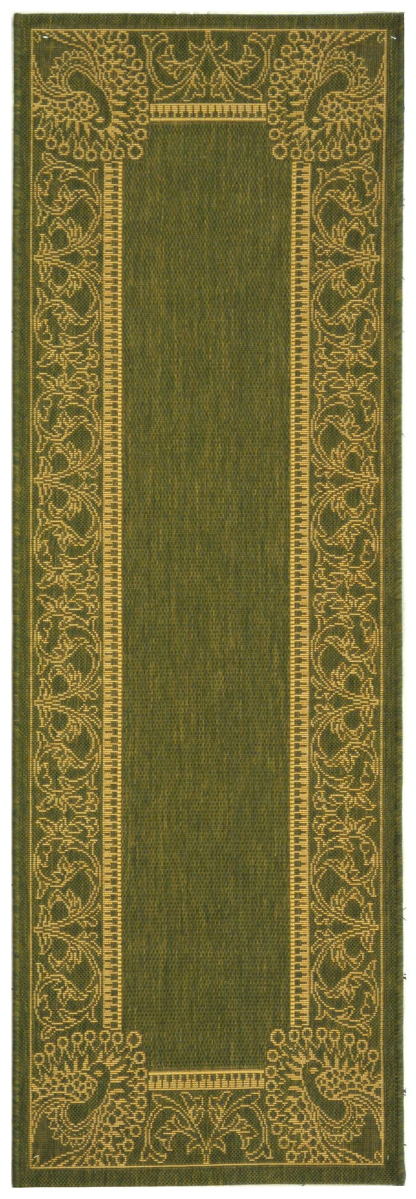 Safavieh Cy2965 Power Loomed 85.4% Polypropylene/10.4% Polyester/4.2% Latex Outdoor Rug CY2965-1E06-3