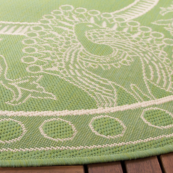 Safavieh Cy2965 Power Loomed 85.4% Polypropylene/10.4% Polyester/4.2% Latex Outdoor Rug CY2965-1E06-5R