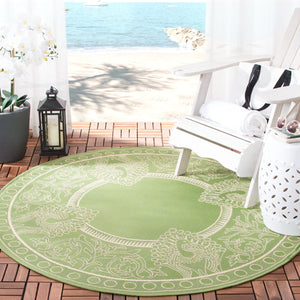 Safavieh Cy2965 Power Loomed 85.4% Polypropylene/10.4% Polyester/4.2% Latex Outdoor Rug CY2965-1E06-5R