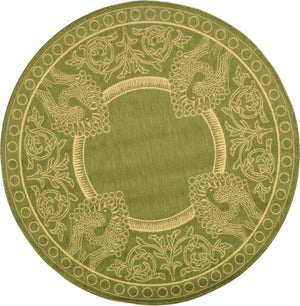 Safavieh Cy2965 Power Loomed 85.4% Polypropylene/10.4% Polyester/4.2% Latex Outdoor Rug CY2965-1E06-5R