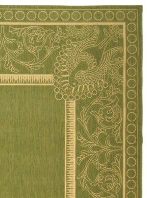 Safavieh Cy2965 Power Loomed 85.4% Polypropylene/10.4% Polyester/4.2% Latex Outdoor Rug CY2965-1E06-3