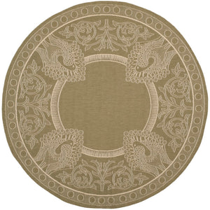 Safavieh Cy2965 Power Loomed 85.4% Polypropylene/10.4% Polyester/4.2% Latex Outdoor Rug CY2965-1E06-3