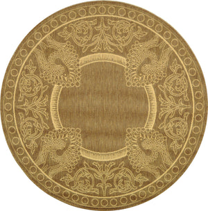 Safavieh Cy2965 Power Loomed 85.4% Polypropylene/10.4% Polyester/4.2% Latex Outdoor Rug CY2965-3009-5R