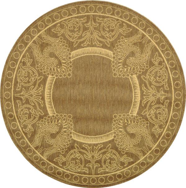 Safavieh Cy2965 Power Loomed 85.4% Polypropylene/10.4% Polyester/4.2% Latex Outdoor Rug CY2965-3009-5R