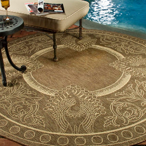 Safavieh Cy2965 Power Loomed 85.4% Polypropylene/10.4% Polyester/4.2% Latex Outdoor Rug CY2965-3009-3