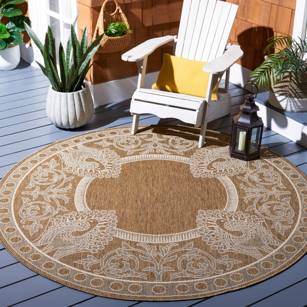 Safavieh Cy2965 Power Loomed 85.4% Polypropylene/10.4% Polyester/4.2% Latex Outdoor Rug CY2965-3009-3