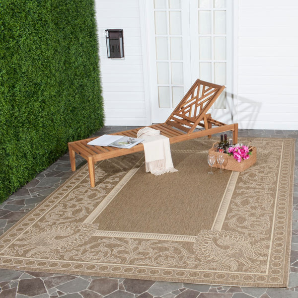 Safavieh Cy2965 Power Loomed 85.4% Polypropylene/10.4% Polyester/4.2% Latex Outdoor Rug CY2965-3009-3