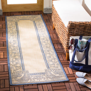 Safavieh Cy2965 Power Loomed 85.4% Polypropylene/10.4% Polyester/4.2% Latex Outdoor Rug CY2965-3101-27