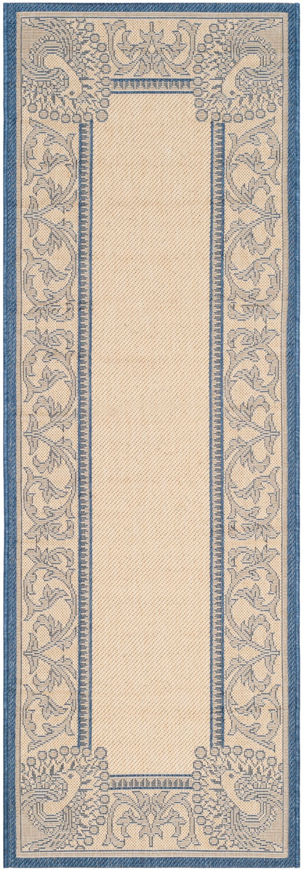 Safavieh Cy2965 Power Loomed 85.4% Polypropylene/10.4% Polyester/4.2% Latex Outdoor Rug CY2965-3101-27