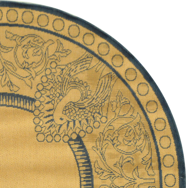 Safavieh Cy2965 Power Loomed 85.4% Polypropylene/10.4% Polyester/4.2% Latex Outdoor Rug CY2965-3101-5R