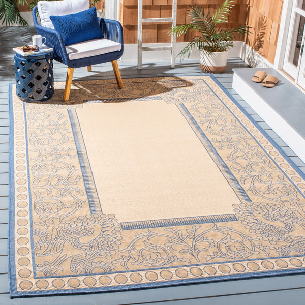 Safavieh Cy2965 Power Loomed 85.4% Polypropylene/10.4% Polyester/4.2% Latex Outdoor Rug CY2965-3101-210