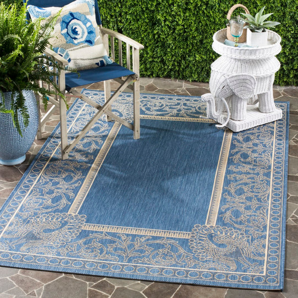 Safavieh Cy2965 Power Loomed 85.4% Polypropylene/10.4% Polyester/4.2% Latex Outdoor Rug CY2965-3103-214