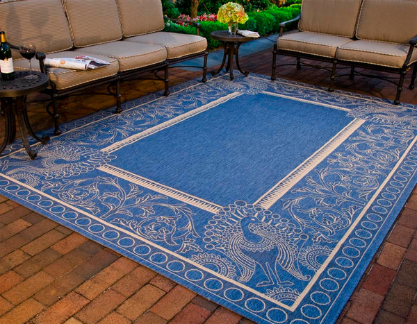 Safavieh Cy2965 Power Loomed 85.4% Polypropylene/10.4% Polyester/4.2% Latex Outdoor Rug CY2965-3103-214