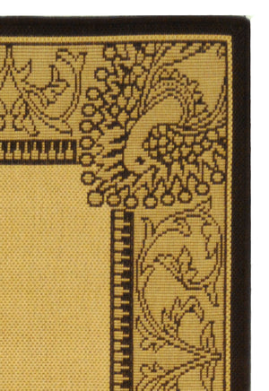 Safavieh Cy2965 Power Loomed 85.4% Polypropylene/10.4% Polyester/4.2% Latex Outdoor Rug CY2965-3401-3