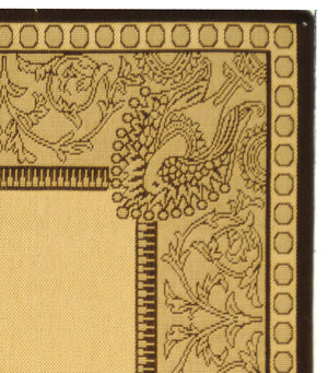 Safavieh Cy2965 Power Loomed 85.4% Polypropylene/10.4% Polyester/4.2% Latex Outdoor Rug CY2965-3401-4