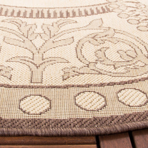 Safavieh Cy2965 Power Loomed 85.4% Polypropylene/10.4% Polyester/4.2% Latex Outdoor Rug CY2965-3401-5R