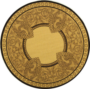 Safavieh Cy2965 Power Loomed 85.4% Polypropylene/10.4% Polyester/4.2% Latex Outdoor Rug CY2965-3401-5R