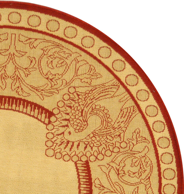 Safavieh Cy2965 Power Loomed 85.4% Polypropylene/10.4% Polyester/4.2% Latex Outdoor Rug CY2965-3701-5R