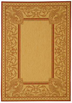 Safavieh Cy2965 Power Loomed 85.4% Polypropylene/10.4% Polyester/4.2% Latex Outdoor Rug CY2965-3701-210