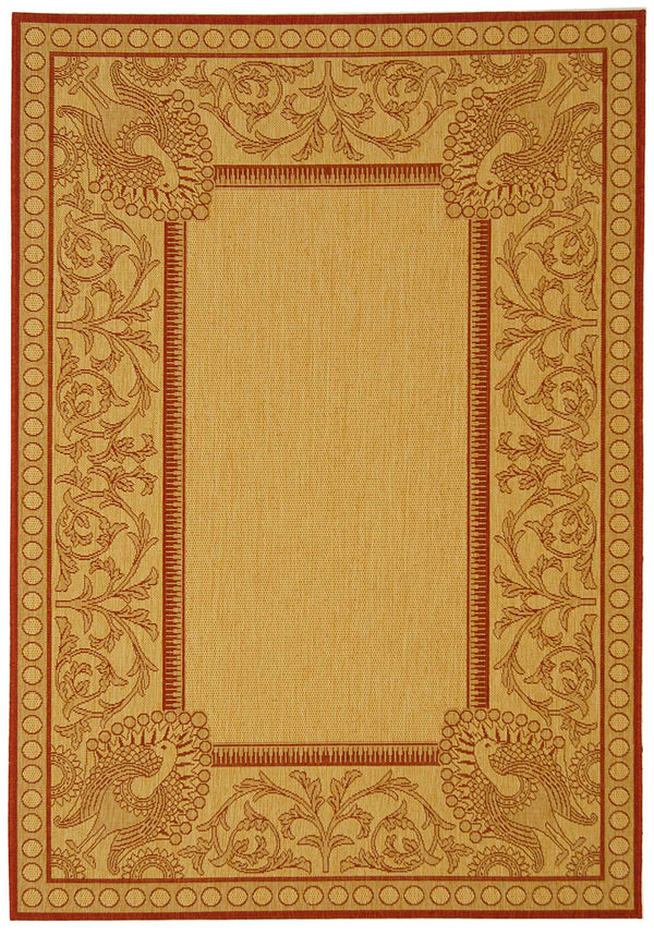 Safavieh Cy2965 Power Loomed 85.4% Polypropylene/10.4% Polyester/4.2% Latex Outdoor Rug CY2965-3701-210