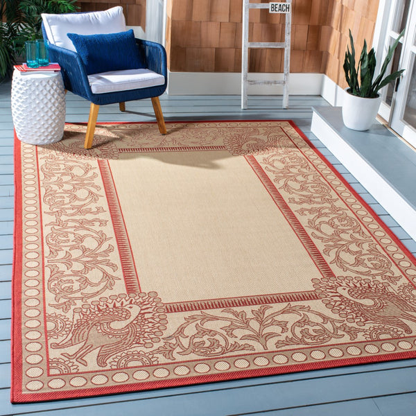 Safavieh Cy2965 Power Loomed 85.4% Polypropylene/10.4% Polyester/4.2% Latex Outdoor Rug CY2965-3701-210