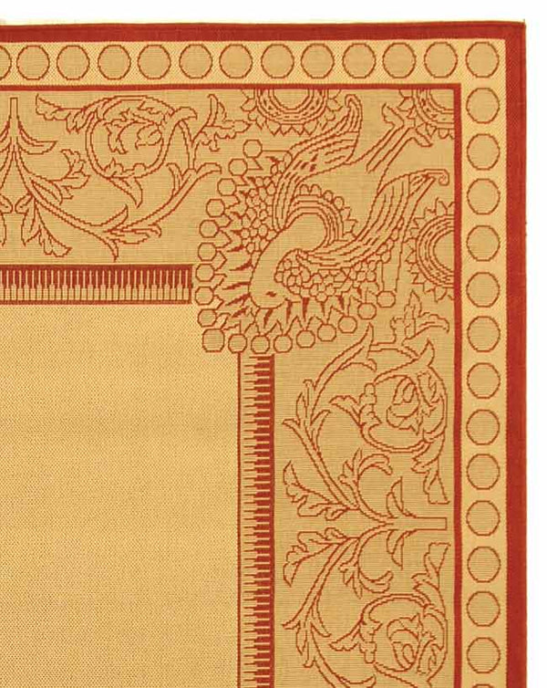 Safavieh Cy2965 Power Loomed 85.4% Polypropylene/10.4% Polyester/4.2% Latex Outdoor Rug CY2965-3701-210