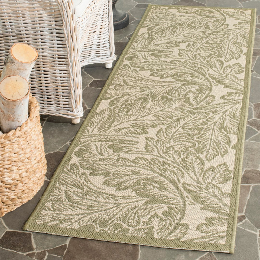 Safavieh Cy2996 Power Loomed 85.4% Polypropylene/10.4% Polyester/4.2% Latex Outdoor Rug CY2996-1E01-27