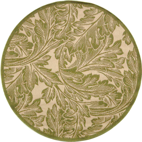 Safavieh Cy2996 Power Loomed 85.4% Polypropylene/10.4% Polyester/4.2% Latex Outdoor Rug CY2996-1E01-5R