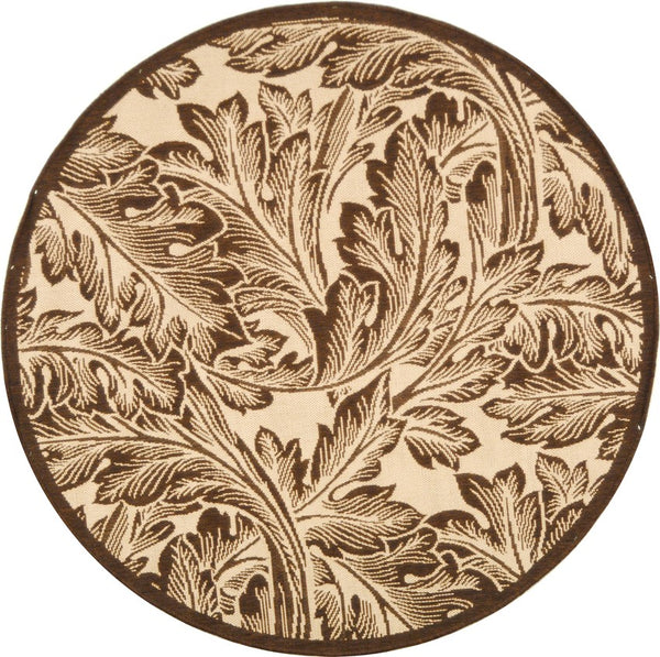 Safavieh Cy2996 Power Loomed 85.4% Polypropylene/10.4% Polyester/4.2% Latex Outdoor Rug CY2996-3001-5R