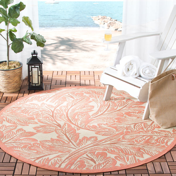 Safavieh Cy2996 Power Loomed 85.4% Polypropylene/10.4% Polyester/4.2% Latex Outdoor Rug CY2996-3201-5R