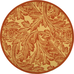 Safavieh Cy2996 Power Loomed 85.4% Polypropylene/10.4% Polyester/4.2% Latex Outdoor Rug CY2996-3201-5R