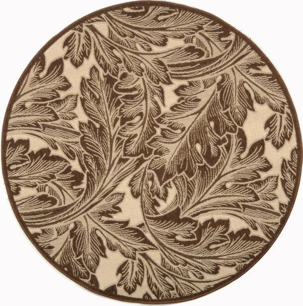 Safavieh Cy2996 Power Loomed 85.4% Polypropylene/10.4% Polyester/4.2% Latex Outdoor Rug CY2996-3401-5R