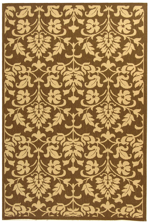 Safavieh Cy3031 Power Loomed 85.4% Polypropylene/10.4% Polyester/4.2% Latex Outdoor Rug CY3031-3101-5