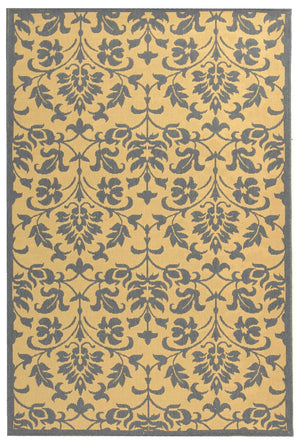 Safavieh Cy3031 Power Loomed 85.4% Polypropylene/10.4% Polyester/4.2% Latex Outdoor Rug CY3031-3101-5