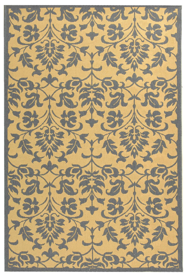 Safavieh Cy3031 Power Loomed 85.4% Polypropylene/10.4% Polyester/4.2% Latex Outdoor Rug CY3031-3101-5