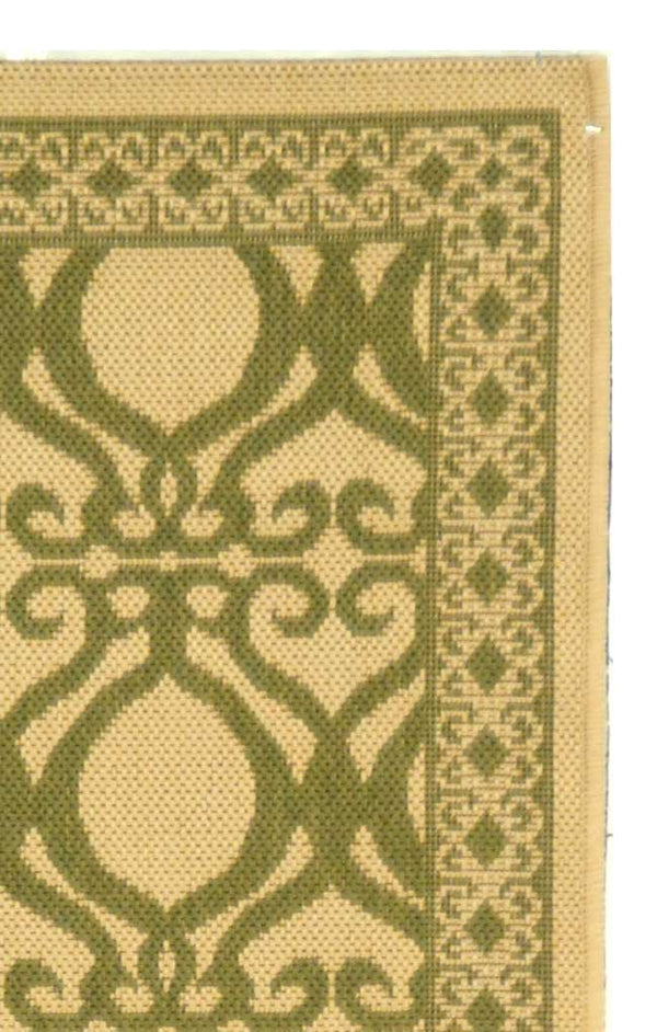 Safavieh Cy3040 Power Loomed 85.4% Polypropylene/10.4% Polyester/4.2% Latex Outdoor Rug CY3040-1E01-27