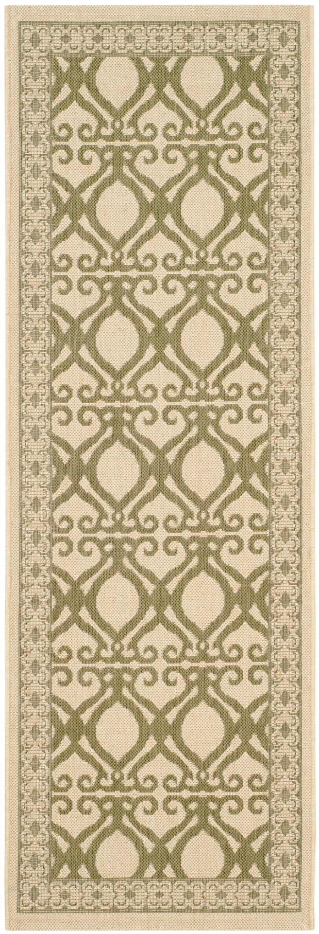 Safavieh Cy3040 Power Loomed 85.4% Polypropylene/10.4% Polyester/4.2% Latex Outdoor Rug CY3040-1E01-27