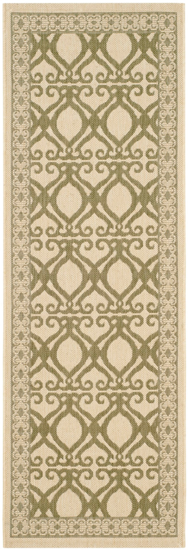 Safavieh Cy3040 Power Loomed 85.4% Polypropylene/10.4% Polyester/4.2% Latex Outdoor Rug CY3040-1E01-27